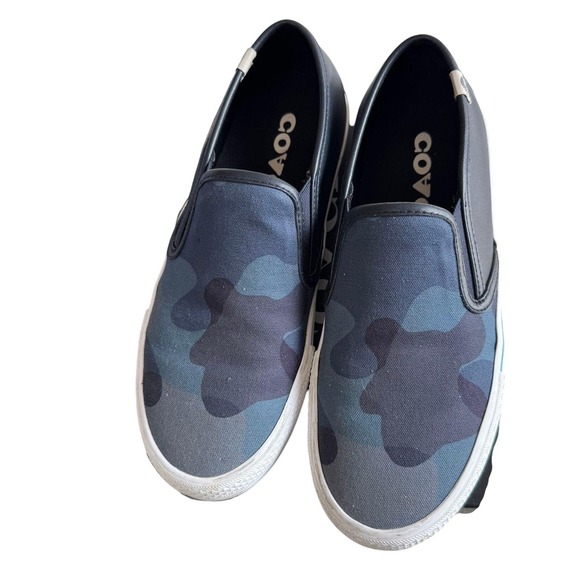 Coach Citysole Skate Camo Slip On Sneakers Shoes Mens Size 8.5 D Midnight Navy - Picture 3 of 4